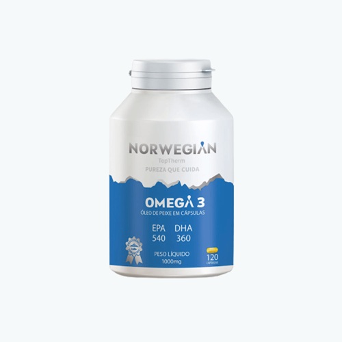 Ômega 3 Norwegian Original 1000mg EPA 540 DHA 360 (120 cápsulas)