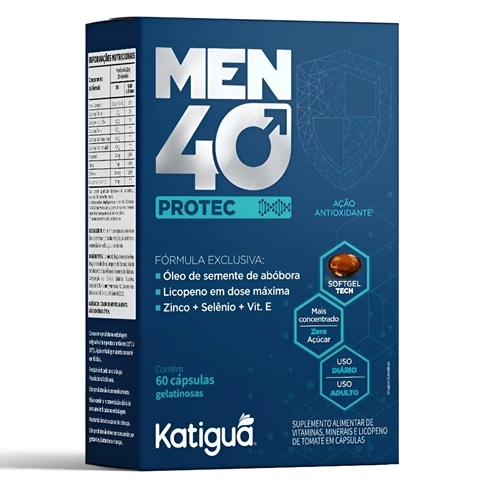 Homem 40+ Licopeno + Selênio + Óleo Semente Abóbora