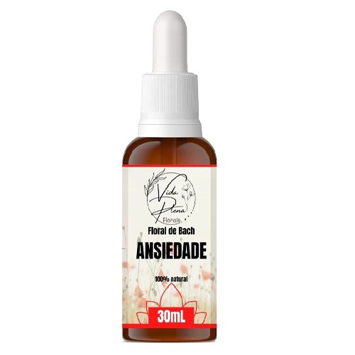 Floral De Bach Ansiedade 30ml Vida Plena Florais 100%natural