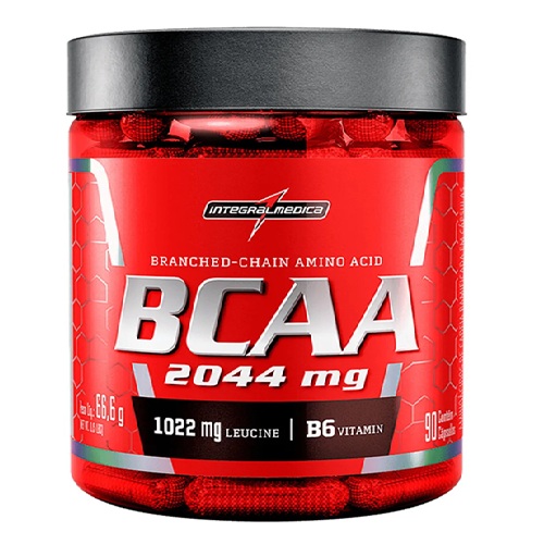 BCAA 2044mg Integralmédica sem Sabor (90 Cápsulas)