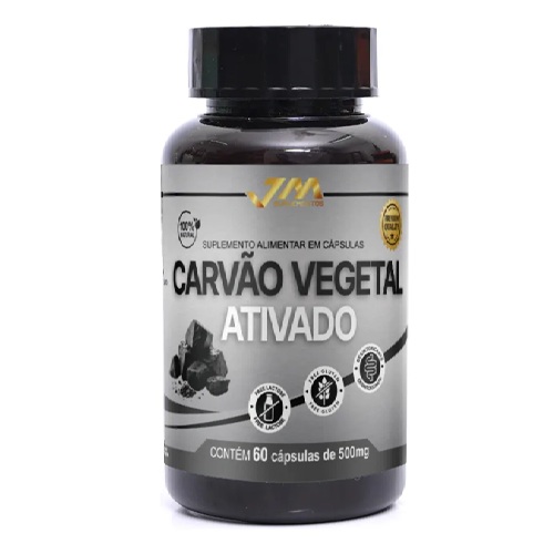 Carvão Vegetal Ativado Puro Jmsuplementos