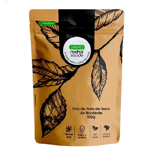 Chá Natural Livre de Agrotóxicos Rocha Saúde 100g Pata De Vaca Nordeste