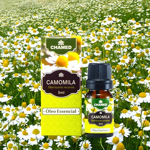 Óleo Essencial De Camomila Alemã 5ml 100% Puro Chamed
