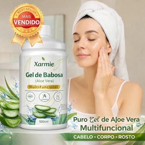 Puro Gel De Babosa Aloe Vera 100% Natural Pele E Cabelo