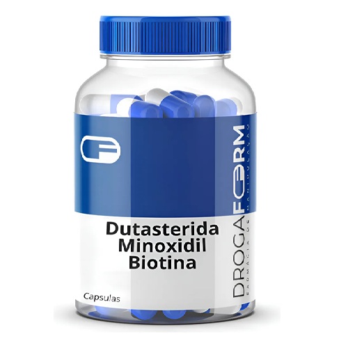 Minoxiform 5mg + Dutasteform 1mg + Biotina 10mg (60 Cápsulas)