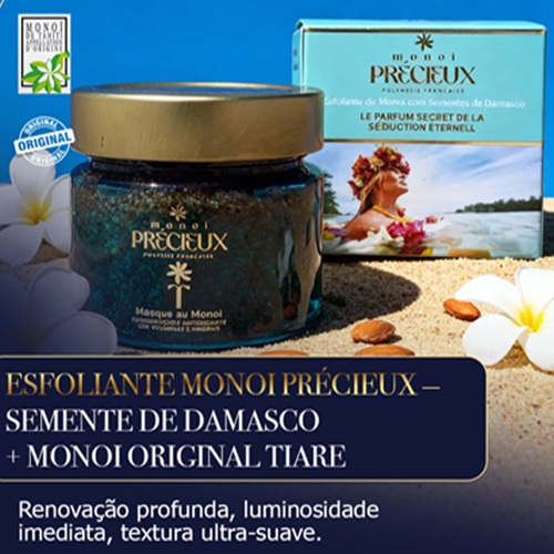 Esfoliante de Sementes de Damasco com Monoi