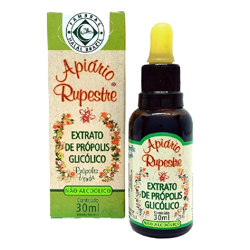Extrato De Própolis Glicólico 30 Ml Apiário Rupestre 20%