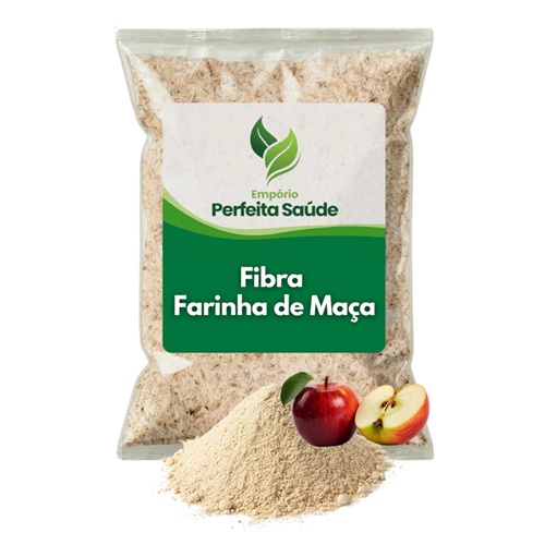 Fibra/Farinha de Maçã Pó 100% Pura