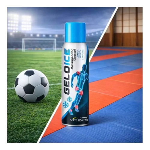 Massageador Gelol Aero 150ml Kit Com 12 Unidades Spray