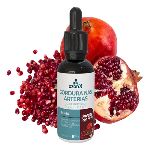 Gorduras Nas Artérias: Óleo De Romã Ozonizado Natural Ozonx