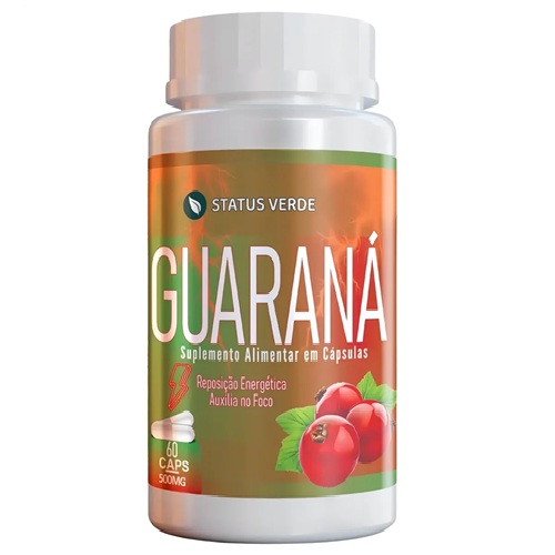 Guaraná Energia Total 100% Natural 60 Cáps - Status Verd