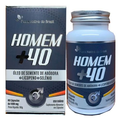 Suplemento Nutricional Katiguá Men 40 com Óleo de Semente de Abóbora
