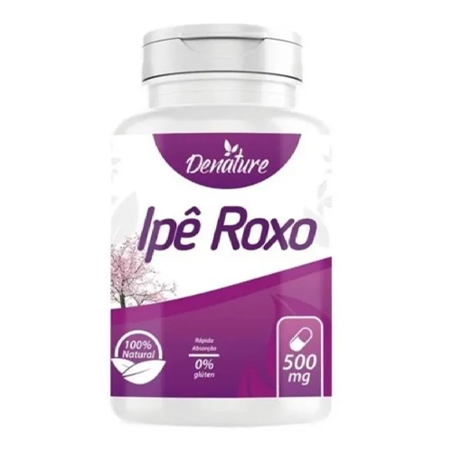 Ipê Roxo 500mg 100 Cápsulas Denature - AnaLGésico Natural