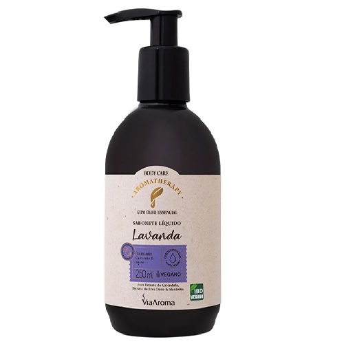 Sabonete Líquido Lavanda 250ml Via Aroma Aromaterapia