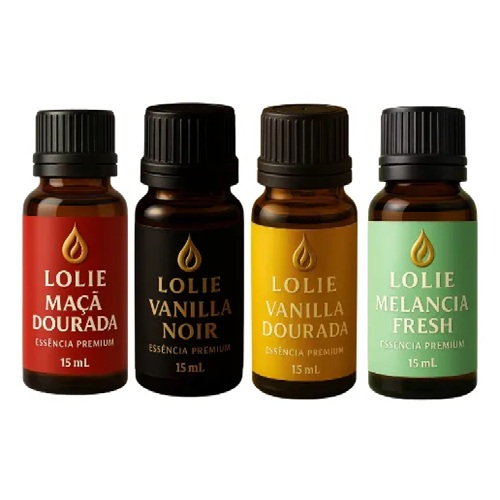 Kit 10 Essências Lolie 15ml Linha Premium P/ Aromatizador