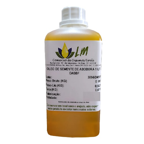 Distriol L. M - 1 Litro Óleo Semente De Abobora 100% Puro Óleo Vegetal