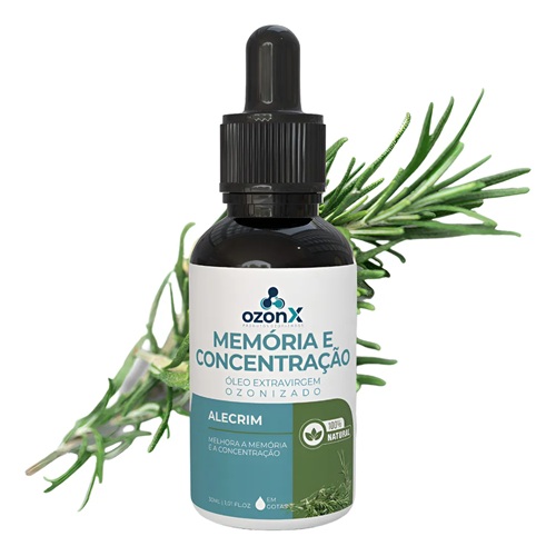 Memória E Concentração: Óleo Alecrim Ozonizado Natural Ozonx