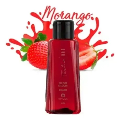 Gel Hot Hinode Morango 60ml | Massagem Sensual-quente