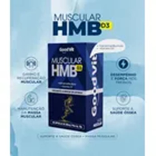 Muscular Hmb D3 Suplemento Massa Muscular Good Vit C/60 Cps