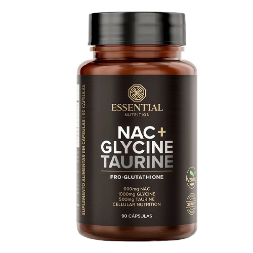 Nac Glicina Taurina Essential Nutrition 90 Cápsulas