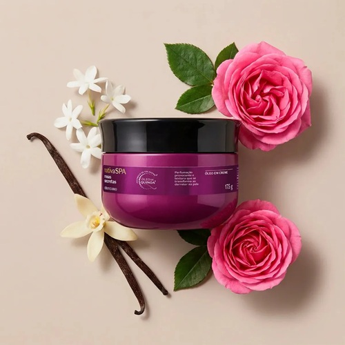 O Boticário Nativa Spa Óleo Em Creme Rosas Secretas 175g