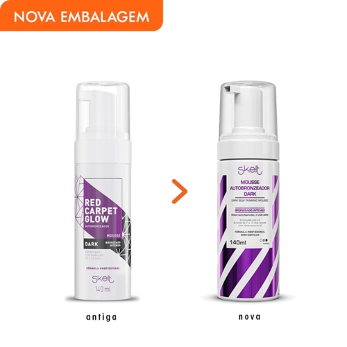 Skelt Autobronzeador em Mousse Dark 140ml