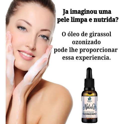 Óleo De Girassol Ozonizado Micose Dermatite Hemorróida 20ml