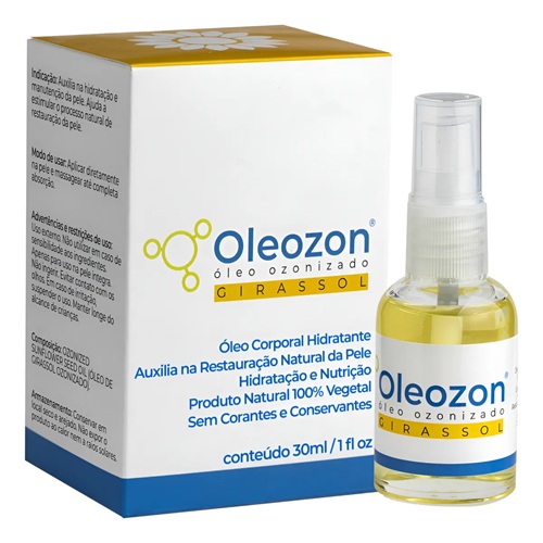 Óleo De Girassol Com Oxigênio Ativo Ozônio 30ml
