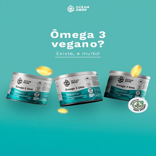 Ômega 3 DHA Vegano 120 Cápsulas - Ocean Drop