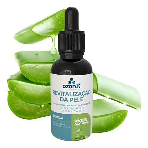 Revitalização Pele: Óleo Babosa Ozonizado Ozonx 100% Natural