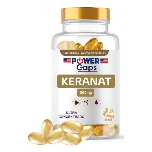 Keranat 300mg Softgel Crescimento Capilar (60 Cápsulas)