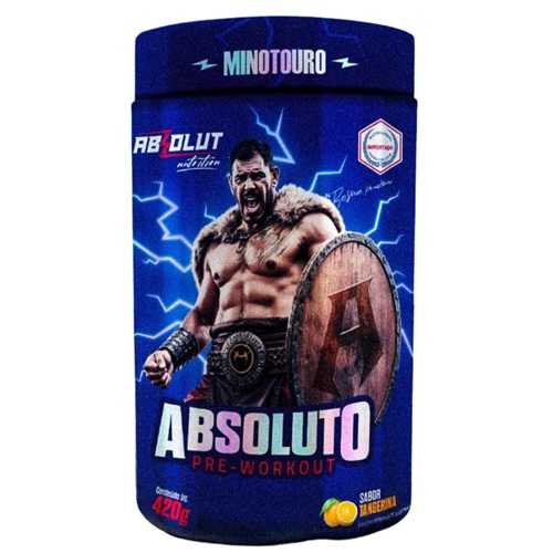 Pré-Treino Absoluto Sabor Tangerina Absolut Nutrition 420g