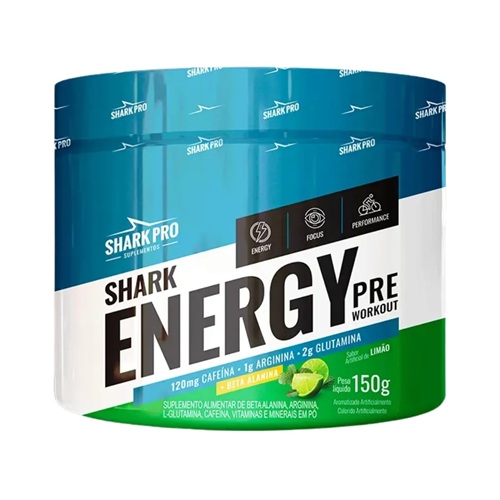 Pré-Treino Shark Energy Sabor Limão 150g