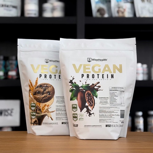 Kit 2 Vegan Protein - Proteína Vegana Cacau & Chocolate 837g  WiseHealth