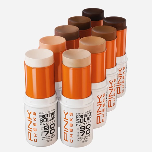 Protetor Solar Facial Com Cor Pink Stick - Cores - PINK CHEEKS 14g