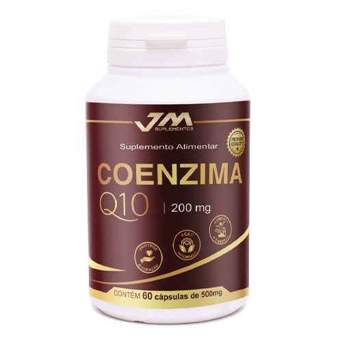 Coenzima Q10 JMSuplementos 200mg Sem Sabor (60 Cápsulas)