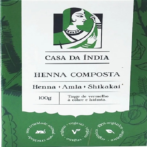 Henna Composta Herbal Natural Para Os Cabelos