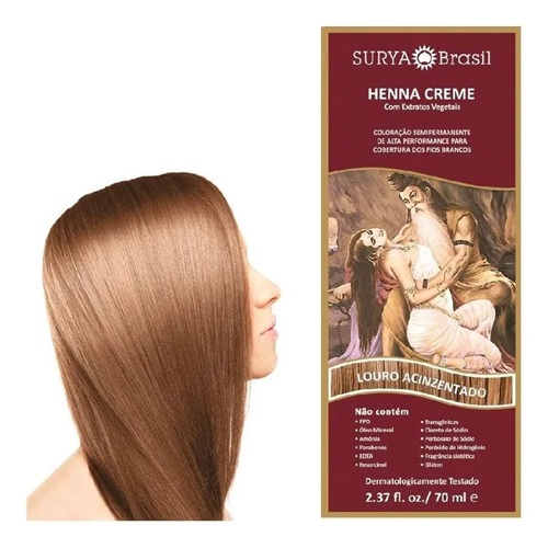 Surya Brasil Creme Henna Ash blonde Louro Acinzentado