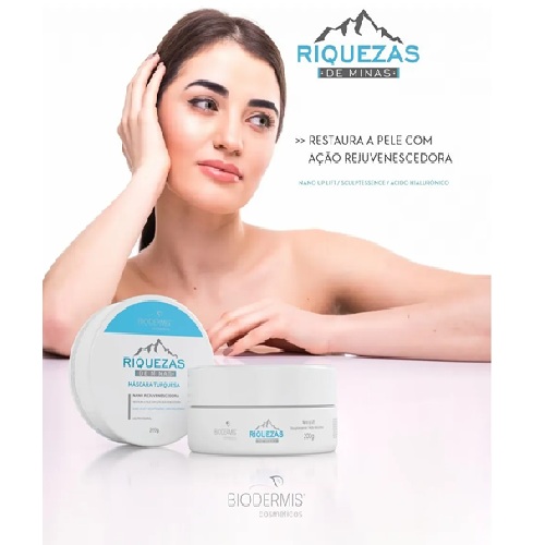 Mascara Riqueza De Minas Biodermis Turquesa Rejuvenescedora