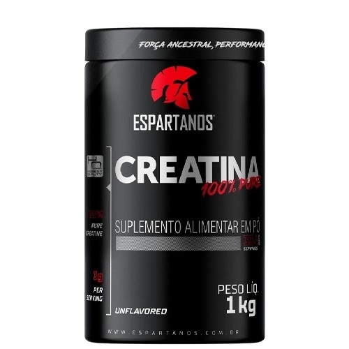 Creatina Pó Pura Monohidratada Espartanos 1kg
