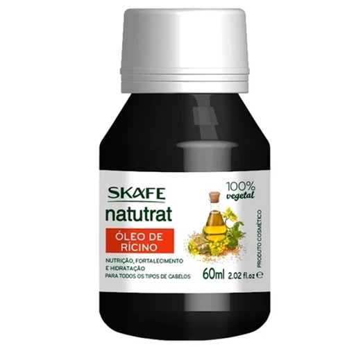 Óleo de Rícino 100% Vegano Natutrat 60ml – Skafe