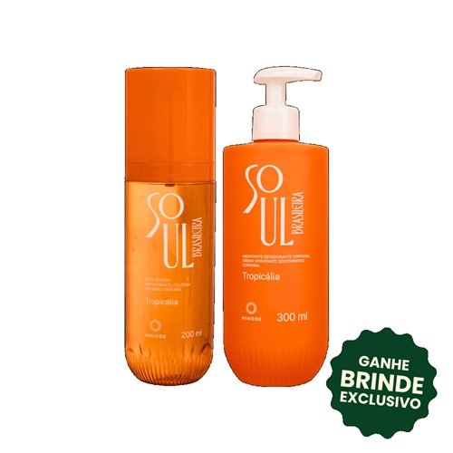 Kit Body Splash + Hidratante Soul Brasileira Tropicália