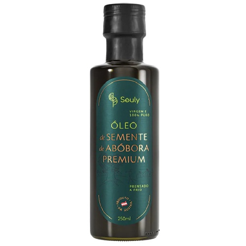 Óleo De Semente De Abóbora Crua Premium Souly