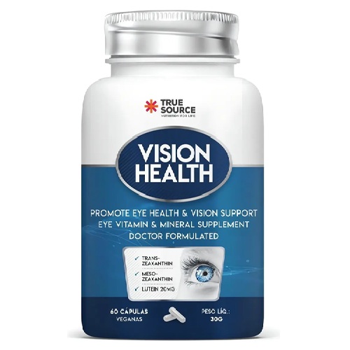 True Sorce Suplemento Ocular True Vision 60 Cápsulas Luteína e Zeaxantina