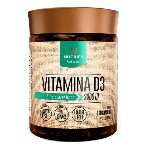 Vitamina D3 2.000 UI Nutrify (120 Cápsulas)
