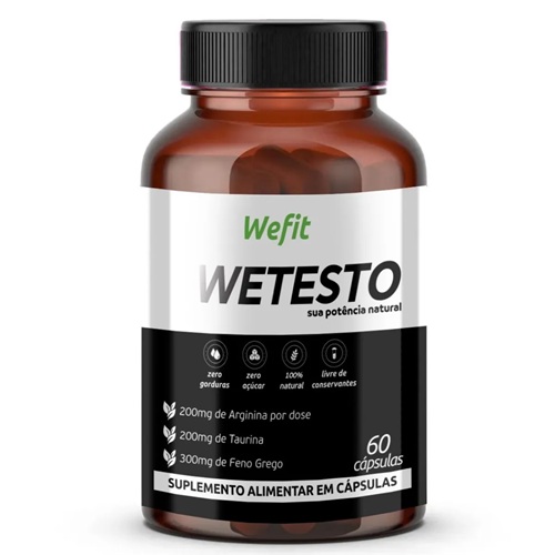 Wetesto Com Feno Grego Cápsulas Wefit (60 Cápsulas)