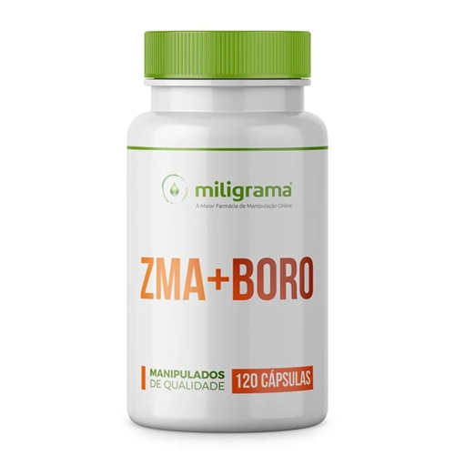 ZMA (Zinco + Magnésio + Vitamina B6 + Boro) Miligrama (60 Cápsulas)